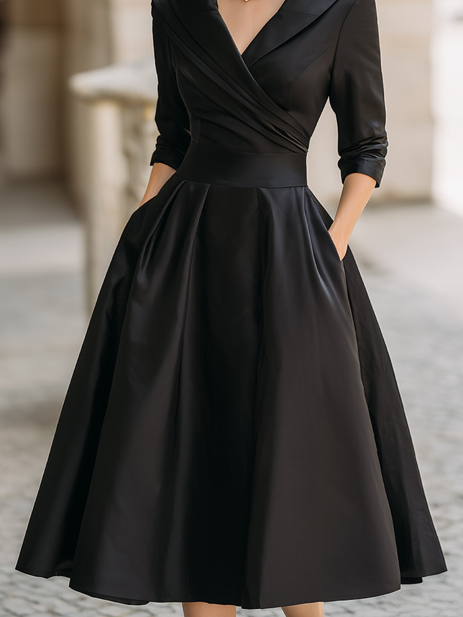 Dharmay | Elegant Long-Sleeve Midi Dress