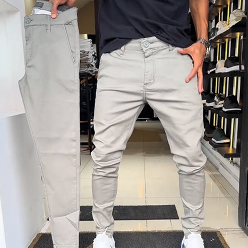 Miguel | Casual slim-fit trousers